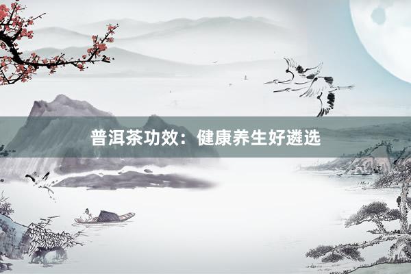 普洱茶功效：健康养生好遴选